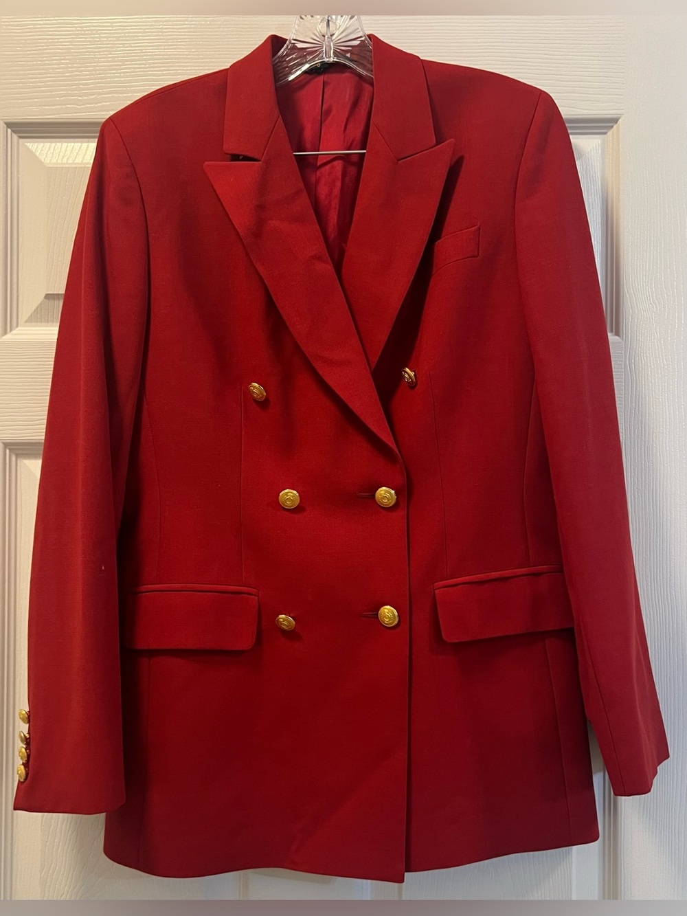 Brooks Brothers Red Double-Breasted Women's Blazer, size 6.